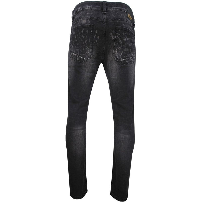 Men's Moon Rocks Skinny Jeans - Krush Clothing