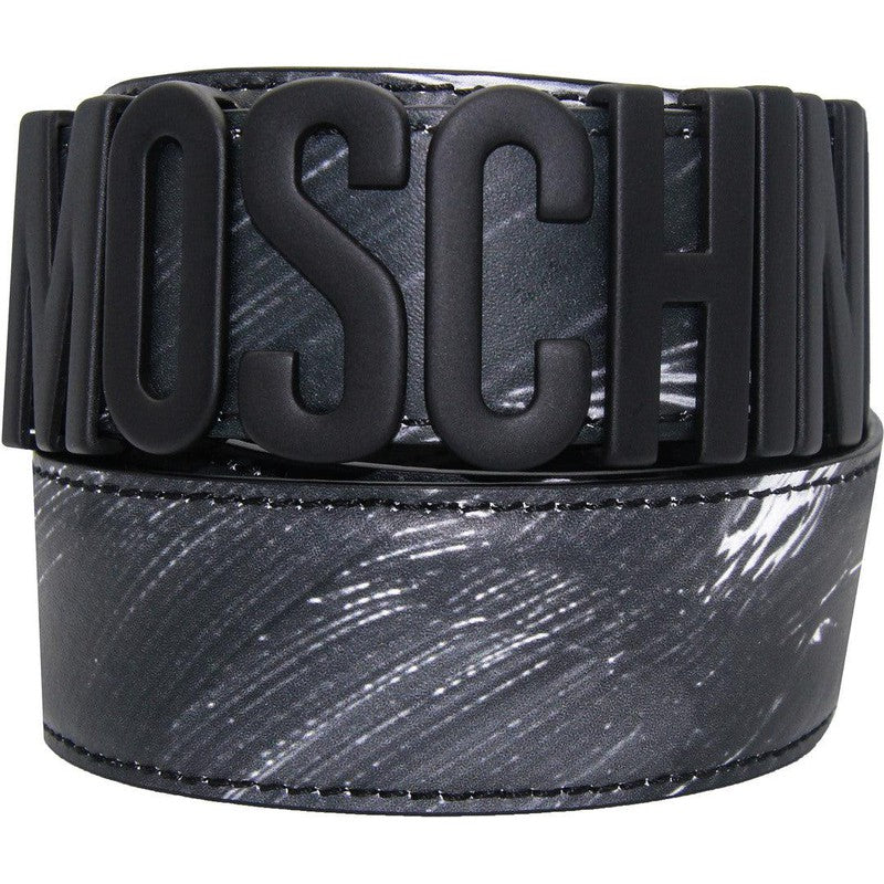 Moschino Couture Painted Moschino Calfskin Belt - Krush Clothing