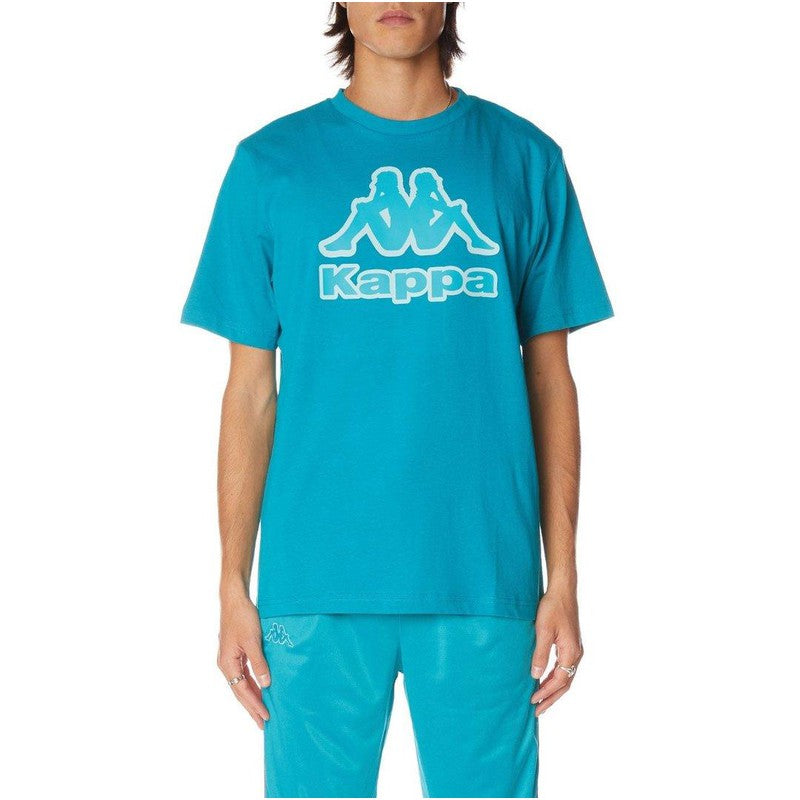 Men's Logo Tape Bant T-shirt - Peacock - Krush Clothing