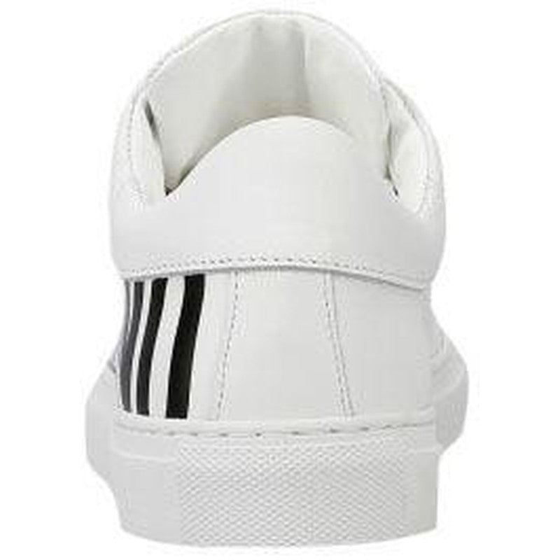 Women's Moschino Couture Leather Sneakers With Logo White 7/37 - Krush Clothing