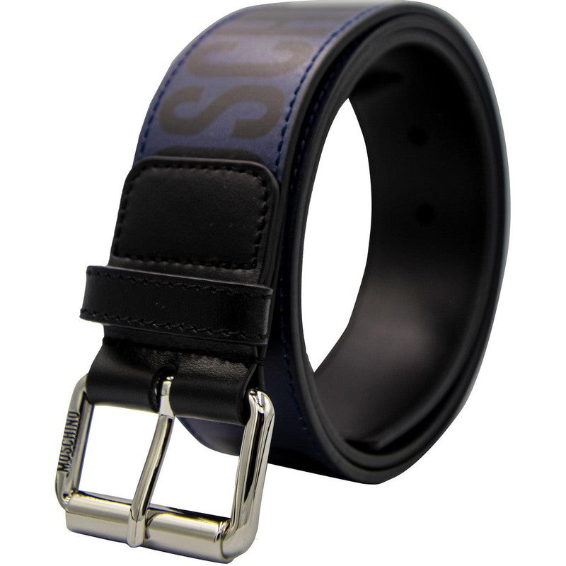 Men's Leather Logo Belt - Krush Clothing