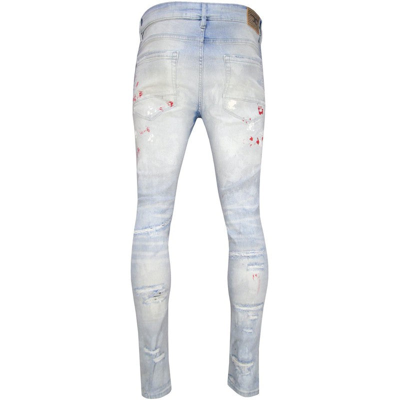 Men's Sean - Aurora Denim Ice Blue 38/32 - Krush Clothing