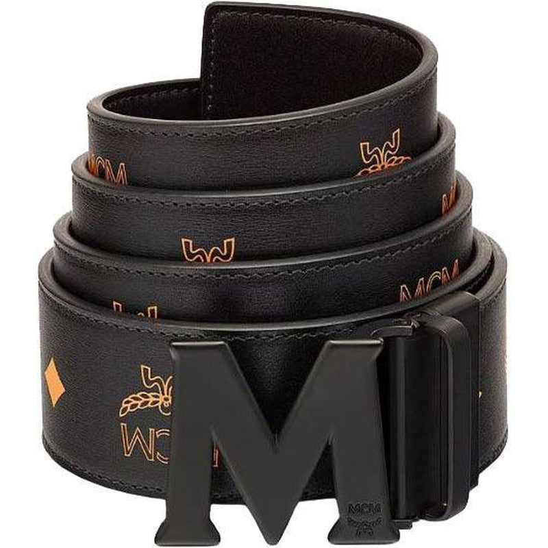 MCM Claus M Reversible Belt 1.75" in Visetos Cognac | COGNAC - Krush Clothing