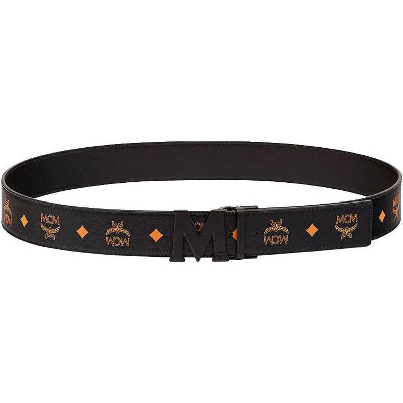 MCM Claus M Reversible Belt 1.75" in Visetos Cognac | COGNAC - Krush Clothing