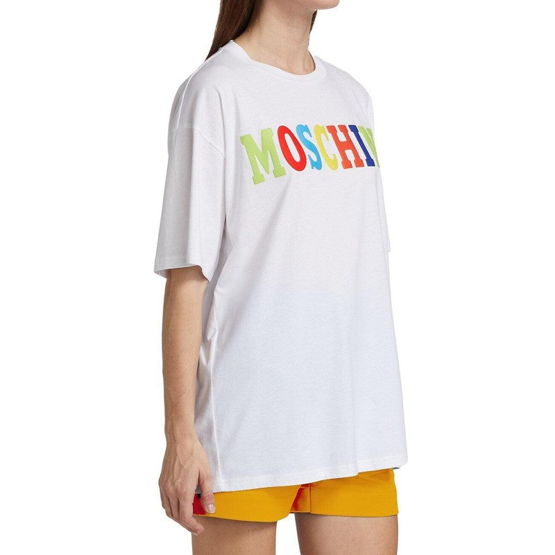 Women's Moschino Multi Logo T-shirt - Krush Clothing