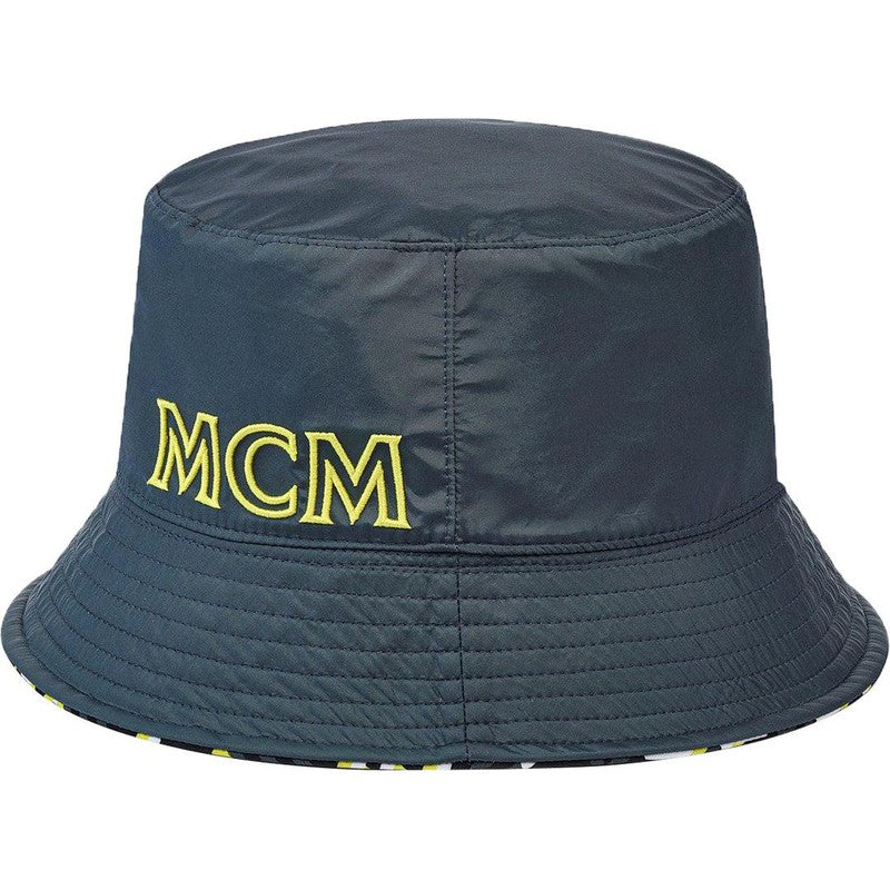 MCM One Size Nylon Reversible Cubic Monogram Bucket Hat - Krush Clothing