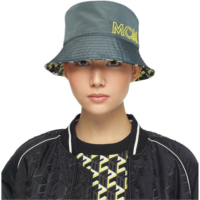 MCM One Size Nylon Reversible Cubic Monogram Bucket Hat – Krush Clothing