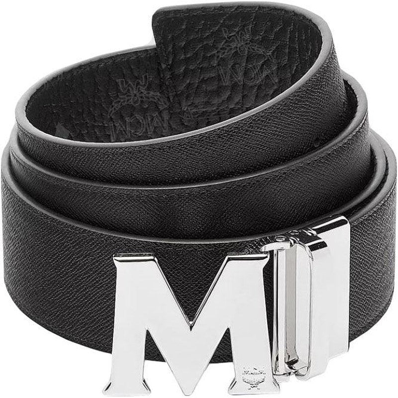 Men's MCM Belt Shiny Silver M Cobalt - Krush Clothing