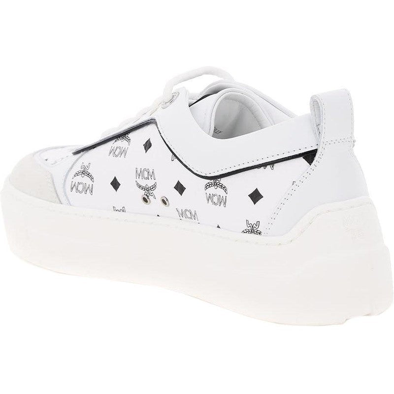 Women's MCM Skyward Monogram Platform Sneaker - Krush Clothing