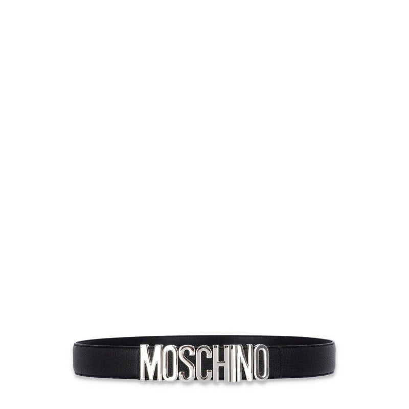 Moschino Men's Leather Logo-buckle Belt - Krush Clothing