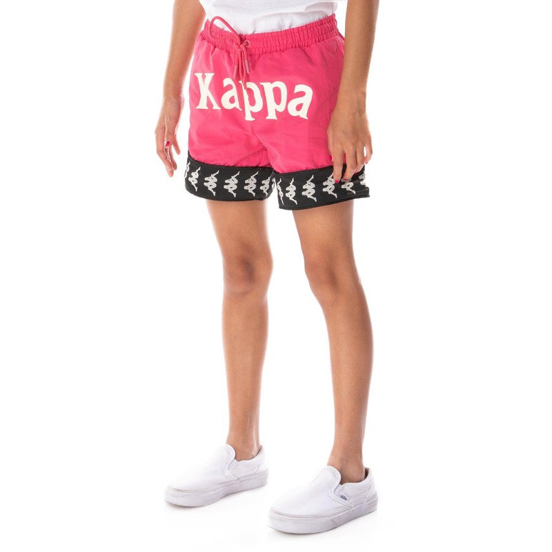 Kid's 222 Banda Calabash 3 Shorts, Fuchsia Pink/Black - Krush Clothing