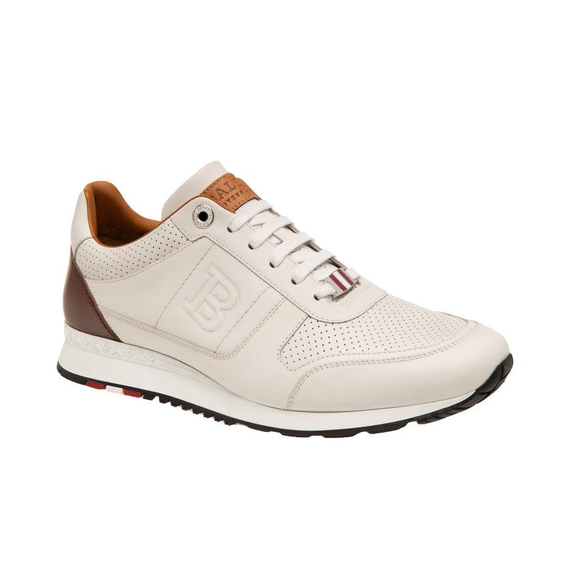 Men's ASONY plain calf leather trainer - Krush Clothing