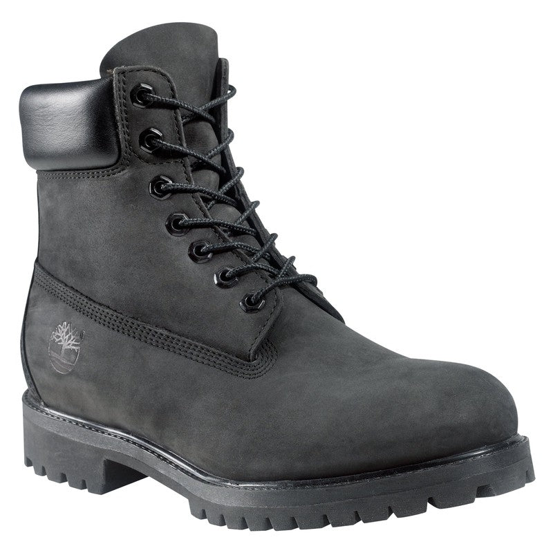 Men's 6-inch Premium Waterproof Boots, Black Nubuck - Krush Clothing