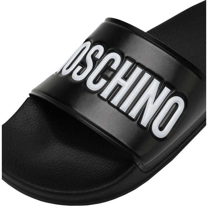 Men's Pool Slides In Rubber With Logo - Krush Clothing