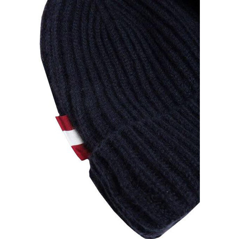 Bally Cashmere Knitwear Beanie, Ink - Krush Clothing