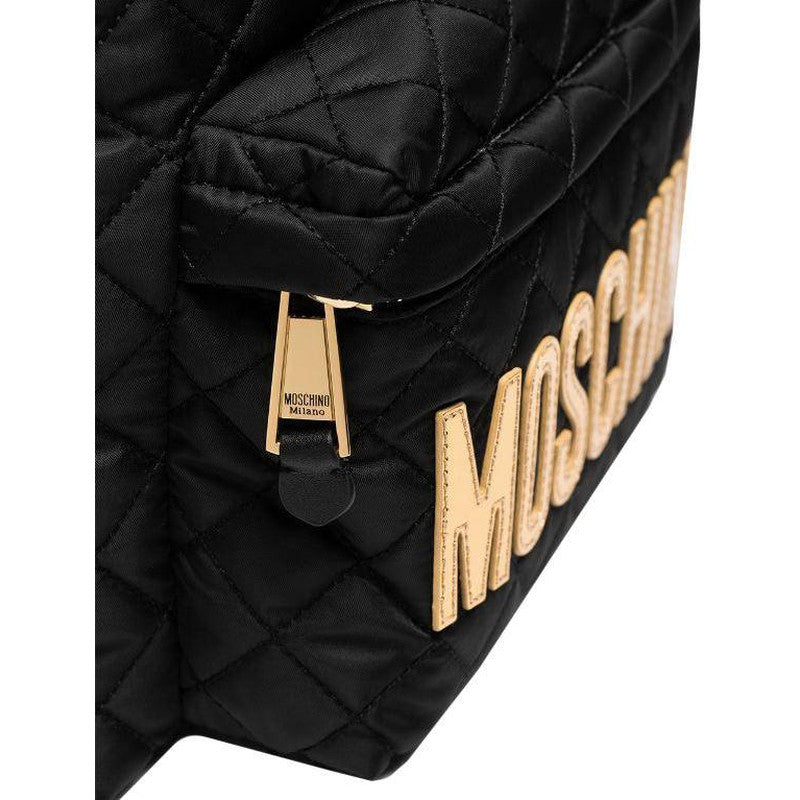 Moschino Couture Diamond Quilt Logo Backpack - Krush Clothing