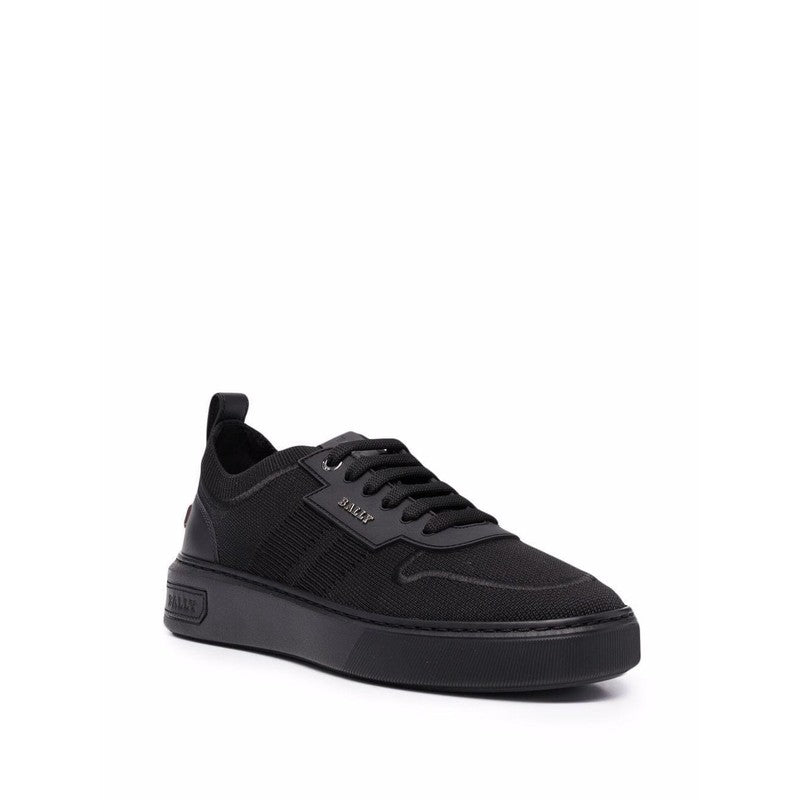 Men's Macky Knit Fabric Sneakers In Black - Krush Clothing