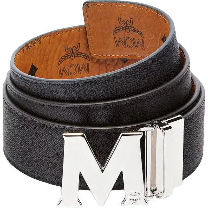 Men's MCM Belt Shiny Silver M Cobalt - Krush Clothing