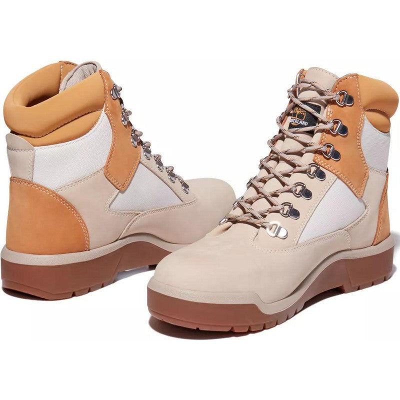 Men's 6-Inch Waterproof Field Boots , Light Beige Nubuck - Krush Clothing