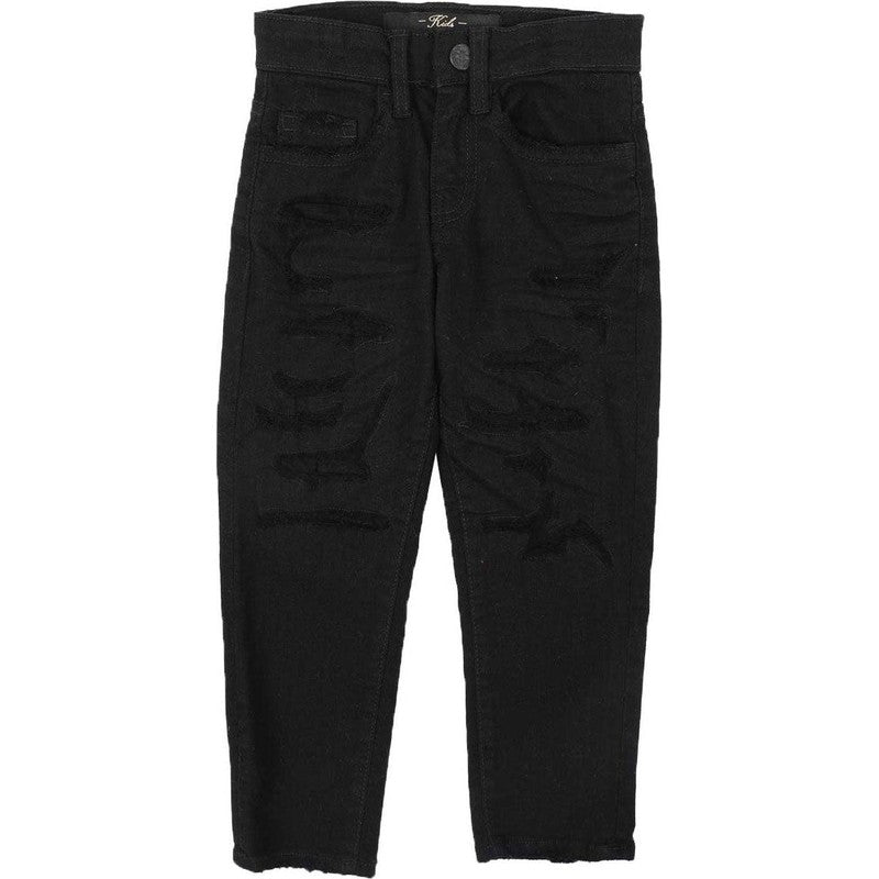 Kid's Jordan Craig Crinkle Denim Jeans - Krush Clothing