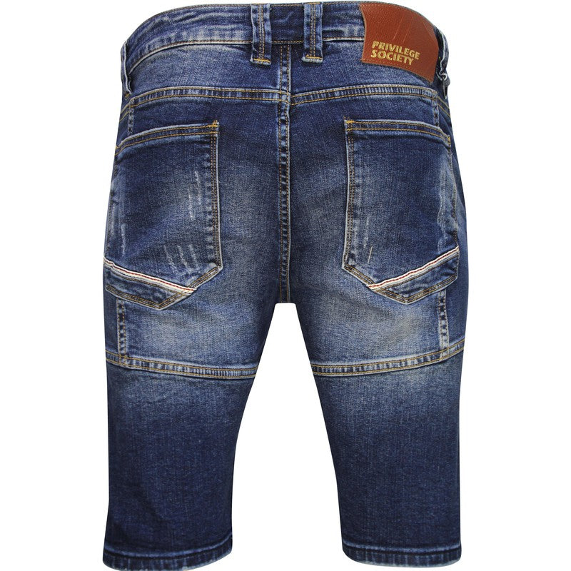 Men's Platinum Ice Denim Shorts - Krush Clothing