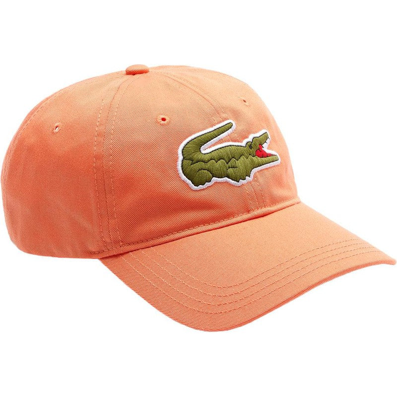 Lacoste  Oversized-Croc Cap, Mandarin Tree Orange - Krush Clothing