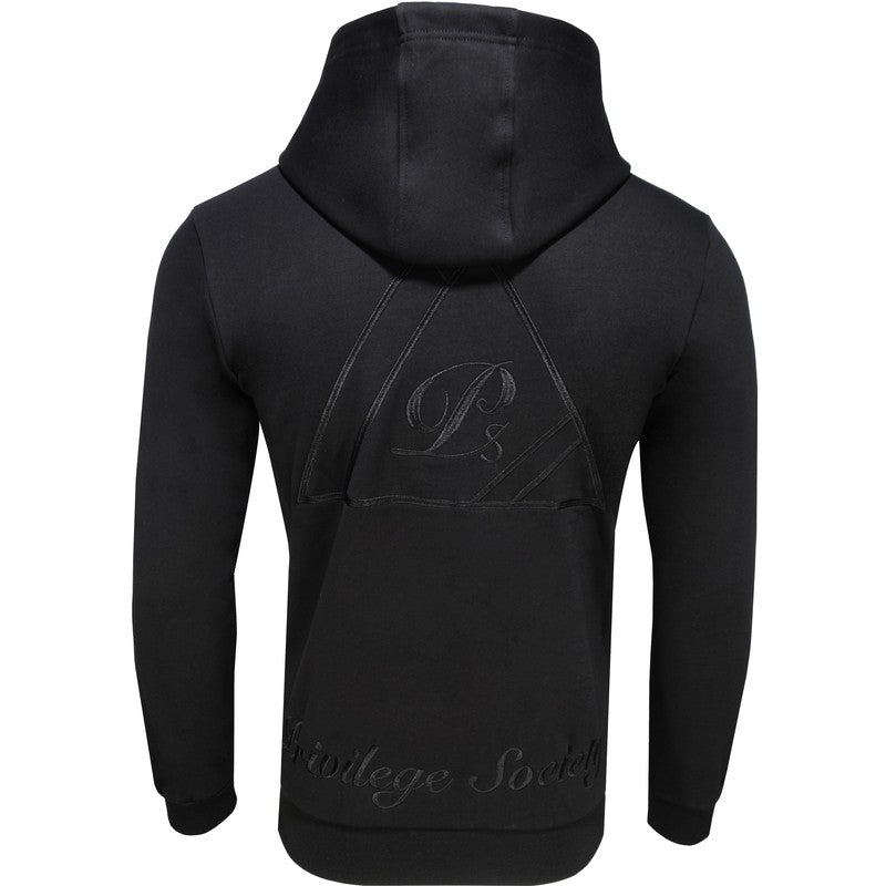 Premium 40 Below Velour Logo Hoodie PS9230201 , Black / White - Krush Clothing