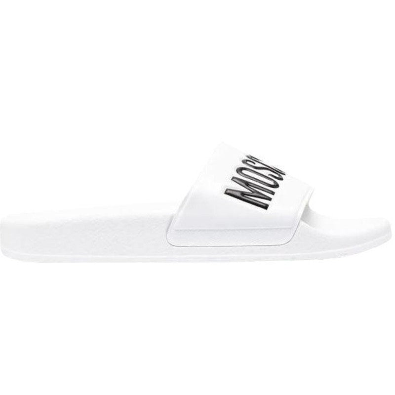 Women's Moschino Couture Pvc Sandal Slide With Logo - Krush Clothing