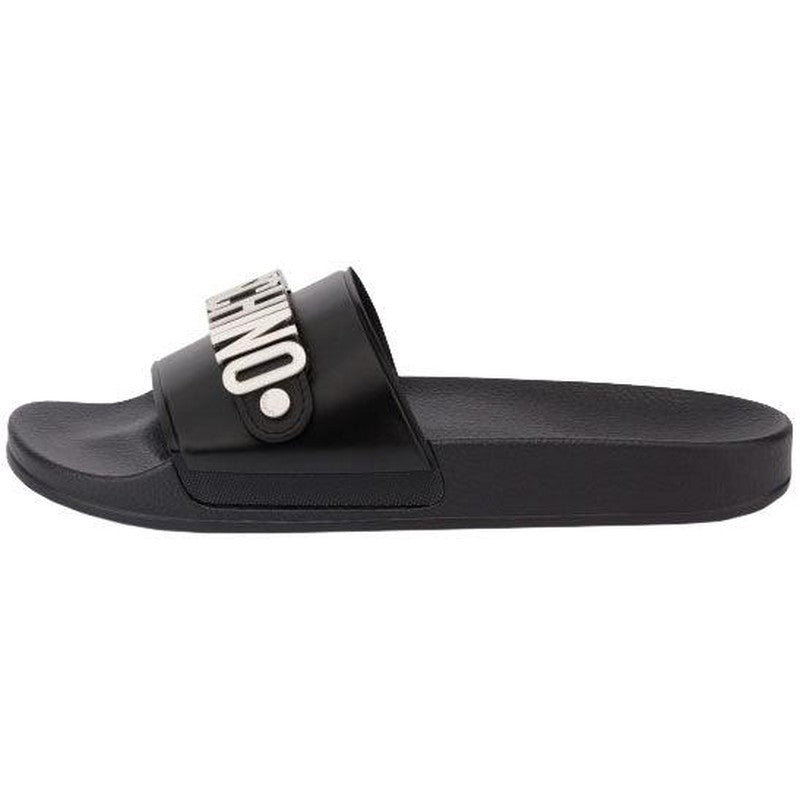 Men's Pool Slides In Pvc Lettering Logo - Krush Clothing