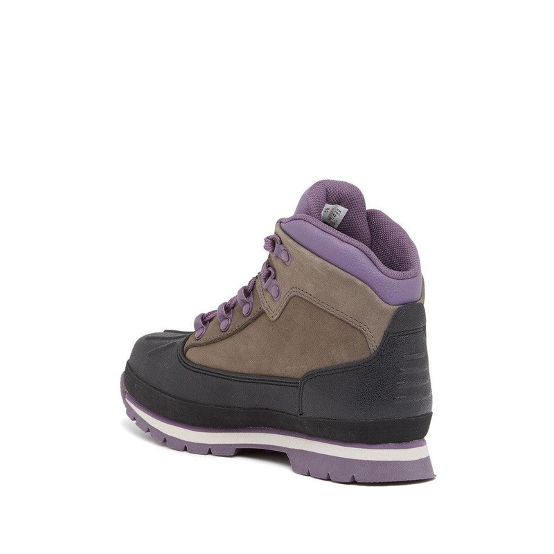 Youth Shell Toe Euro Hiker Boots, Grey/Purple - Krush Clothing