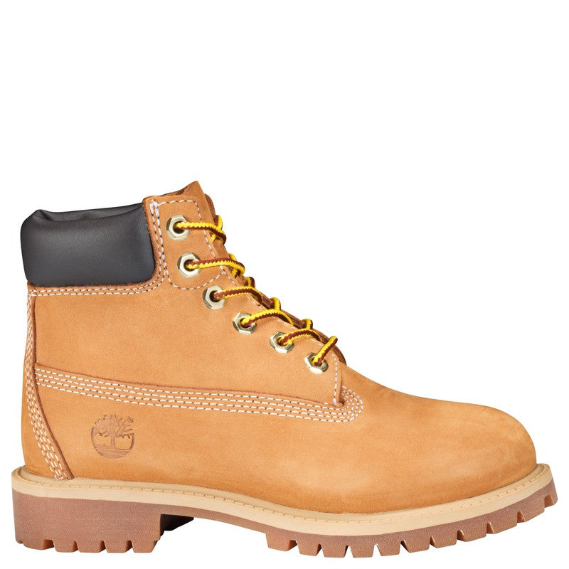 Youth's  6" Premium Nubuck Waterproof Boots, Wheat Nubuck - Krush Clothing