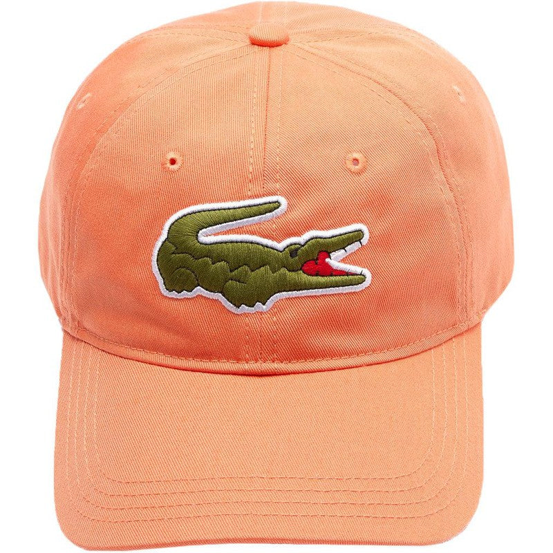 Lacoste  Oversized-Croc Cap, Mandarin Tree Orange - Krush Clothing