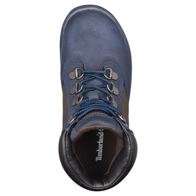 Timberland Boys 6 Field Boots Navy Nubuck Size 1.5