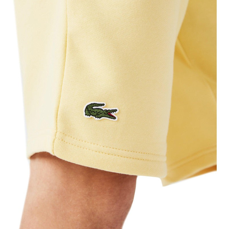 Men's Lacoste Sport Tennis Fleece Shorts, Napolitan Yellow - Krush Clothing